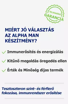 Alpha Man energizáló termék előnyök