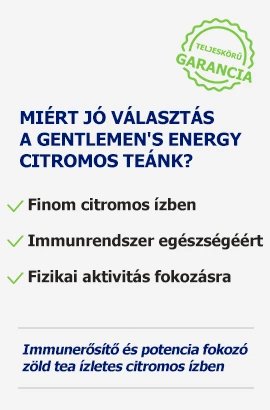 Gentlemen's Energy citromos tea előnyök