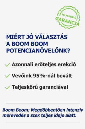 Boom Boom előnyök