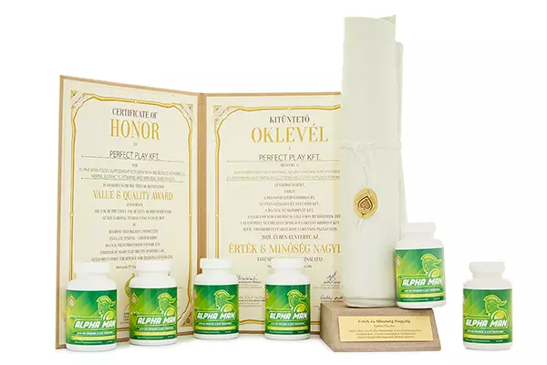 Alpha Man: Érték és Minőség Nagydíj nyertes férfierő növelő készítmény