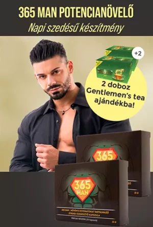 365 Man potencia erősítő 2 doboz + ajándék teák